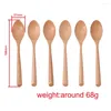 Dinnerware Sets 6pcs/12pcs Wooden Cutlery Set Portable Japanese Tableware Travel Non-toxic Natural Wood Fork And Spoon Kitchen Tools