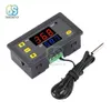 W3230 12V 24V AC110-220V Probe Line 20A Digital Temperature Control LED Display Thermostat With Heat/Cooling Instrument