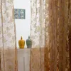 Curtain Embroidery Lace Tulle Curtains Panels White Korean Mesh Flowers Window Screens For Living Room Warp Knitting