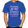 Men's T Shirts Men Shirt Awesome Moms Get Promoted To Grandmoms Women Tshirt