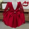 Vestidos de menina 1-5y Vestido elegante para meninas Roupas de festa Criança bebê vestido noturno vestido de princesa roupas de aniversário ano sem costas