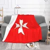 Blankets Malta Maltese Amalfi Cross Blanket Bedspread Bed Plaid Cover Anime Plush Children'S