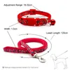 Hundhalsar 24st Cat Collar Harness Cartoon Style Leash Justerbar Bone Print Pet Traction Kitten Halter Walking Belt