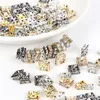 Crimp End Beads 50Pc / Lot 6Mm 8Mm 10Mm Ab Colore strass a forma di sfera in metallo sciolto cristallo per gioielli che fanno accessori fai da te 202203 Dhz8M