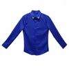 Chemises décontractées pour hommes Style britannique automne chemise hommes mode 2023 robe à manches longues Slim Fit Streetwear Blouse vêtements 4XL-M