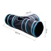 Cat Toys Indoor 3 -Way Capible Tunnel Tube Kitty Funny Pet Peek Hole Zabawne