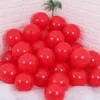 Décoration de fête 100pcs 10 pouces d'épaisseur 2.2g ballon en latex mat anniversaire noël n ° 6 beauté ronde