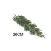 Dekorativa blommor kransar 6/10 st jul tall nålar gräs grenar krans tillbehör gröna blad konstgjorda växter