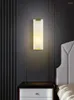 Lámparas de pared Lámpara de cristal moderna Retro Industrial Plomería Cuerno Aplique Azul Luz Negro Accesorios de baño Decoración de la habitación coreana