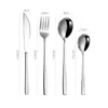 Dinnerware Sets Silverware Set Dishwasher Safe Stainless Steel Knife Tea Spoons Forks Luxury Tableware Dinner Gift Cutlery