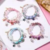 Strand Double Layer Bohemia Star Moon Crystal Beads Pendant Bracelet Bangles Women Wedding Party Charm Jewelry Beaded Strands