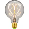 LED -glödlampa E27 Retro Love Filament 4W varm gul 220V 110V G95 Vintage Edison Lamp Home Decor