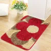 Badmattor Flower Style Non-Slip Home Door Mat Mat Bedroom Entré Mattan Badrum Sug Kuddar Balkong Absorberande Foor