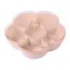 Assiettes Transparent Boîte De Bonbons Scellée Avec Couvercle Écrou Assiette Melon Vivant Graine De Fruits Chambre Famille Snack Nordique Séché Forme Fleur P Q1C6