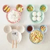 Tigelas boia desenho animado mick mick mouse tigela pratos de lancheira bebês crianças infantis alimentação de plástico placa placa de mesa de mesa