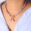 Anhänger Halsketten Laramoi Damen Halskette Böhmen Bunte O-Kette Muschel Quaste Charm Strand Party Schmuck Geschenk