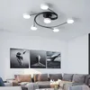 Taklampor Nordic LED -lampan Creative Macaron Fixtures Minimalistiska vardagsrum som hänger hem deco
