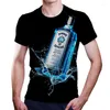 Herren-T-Shirts, T-Shirt, Wodka-Grafik, Herrenbekleidung, Harajuku, kurzärmelig, 6XL, Rundhals-Top, Übergröße