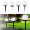 Buiten LED LED SOLAR aangedreven gazonverlichting rond Globe Garden Stake Light waterdicht voor patio Yard Pathway Decoratie