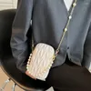 Avondtassen parel handle mobiele telefoon vrouwen mode schoudertas vrouwelijk mini crossbody messenger pu lederen koppeling portemonnee zakje