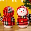 Christmas Decorations Gift Box Apple Package Xmas Snowman Cloth Candy Bag Filler Teacher For Home 2023 Perfect