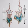 Decorative Figurines Rustic Dream Catchers For Bedroom Star/Moon Boho Catcher Wall Hanging Ornament Living Room Dorm Festival Gift