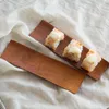 Piatti 1 pz vassoio da portata in legno giapponese rettangolo quadrato colazione sushi snack pane dessert piatto per torta per il commercio all'ingrosso