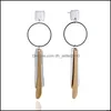 Dangle Chandelier Wholesale Personality Earrings For Women Exaggerated Long Geometric Party Wedding Christmas Gift Drop Delivery Je Dhiu5