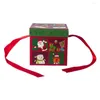 Gift Wrap Christmas Box med Ribbon Rectangle Collapsible Magnetic Lock för bröllop Alla hjärtans dagsförpackningar