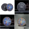 Altre Arti E Mestieri 45Mm Colorf Twee Constellations Fortuna Moneta Sole Luna Dio Bronzo Da Collezione Souvenir In Metallo Regali Per Oroscopo Dh8Cl