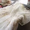 Sukienki dla dziewcząt Koronki Dziewczyny sukienka haft ślub wieczorne dzieci ubrania dzieci na księżniczkę rozmiar 3 5 8 lat
