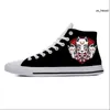 Kleding schoenen hete kitsune masker Japanese vos anime manga cartoon casual doek schoenen hoge top lichtgewicht ademende 3D print mannen vrouwen sneakers 0120v23