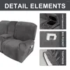 Stol täcker 2023 Recliner Sofa 2 -sits med kopphållare Velvet Stretch Loveseat Slipcovers Middle Console