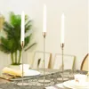 Candle Holders 3Pcs/Set European Style Metal Wedding Centerpieces For Tables Bar Party Living Room Decor Home Candlestick