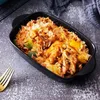 Płyty obiadowe talerz nordycki ceramiczny Binaural Baked Rice naczynie prostokątny piekarnik do pieczenia miski