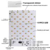 Lampe à flamme solaire, batterie au Lithium 3.7V, circuit imprimé de contrôleur de torche simulé PCBA, 51 pièces LED