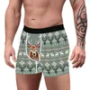 Onderbroek Kerstmens Boxer -briefs met losse strakke taille ondergoed Cartoon puppypatroon Vier de vakantie lente kleding