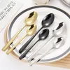 Dinnerware Sets 30Pcs 24Pcs Golden Cutlery Set Luxury Retro Western Flatware Serving For 6 Includes Spoons Forks Knifes Dishwasher Safe