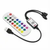 Controladores DC 5V LED Strip RGB Controller USB Smart APP Bluetooth Remoter 24Keys Control IR para el hogar 2835 / Light