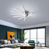 Ceiling Lights Cross Border Fan-shaped Aluminum Modern Simple Living Room Lamp Fashion Personality Nordic Bedroom