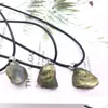 Hänge halsband naturliga irregar grov labradorite sten helande kristall ädelsten halsband kvinnor smycken släpp leverans hängen dhmhu