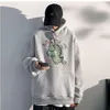 Men's Hoodies Fleece Hooded Autumn And Winter Cartoon Print Ins Pullover Hoodie Loose Korean Student BF Top Tide 2023