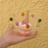 Bowls Cute Mini Dessert Bowl Clear Glass Parfait Appetizer Small Round Serving For Party Desserts Appetizers Dinnerware