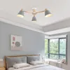 Chandeliers Modern Bedroom Chandelier Lighting Aluminium Sconces White Gray LED E27 Ceiling Hanging Lamps Kitchen Dining Room Indoor Fixture