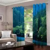 Curtain Custom Blackout Curtains For Living Room Green Hills And Waters 3d Window Home Goods