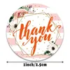 Jewelry Pouches 500pcs/roll Thank You Sticker For Supporting My Business 4 Designs Circle Paper Seals Label Gift Packaging Decors