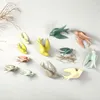 装飾的な置物3D鳥の形ハンギングペンダントセラミックウォールクラフト装飾
