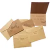 Emballage cadeau 6 pièces/ensemble blanc merci Kraft papier cartes enveloppes de notes Invitation de voeux mariage merci anniversaire bricolage