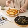 Płytki Nordic Restaurant 8 cali 10 stek talerz kreatywne zachodnia pizza ptak i ceramika drzewna
