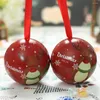 Geschenkafwikkel Kerstmis Candy Cookie Box Ornament Jars Behandel ronde hangende opslagcontainers